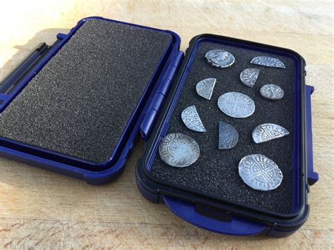 finds box for metal detecting|metal detecting coin box.